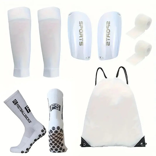 5-Piece Football Socks Set - White